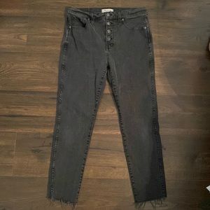 Raw cut madewell jeans